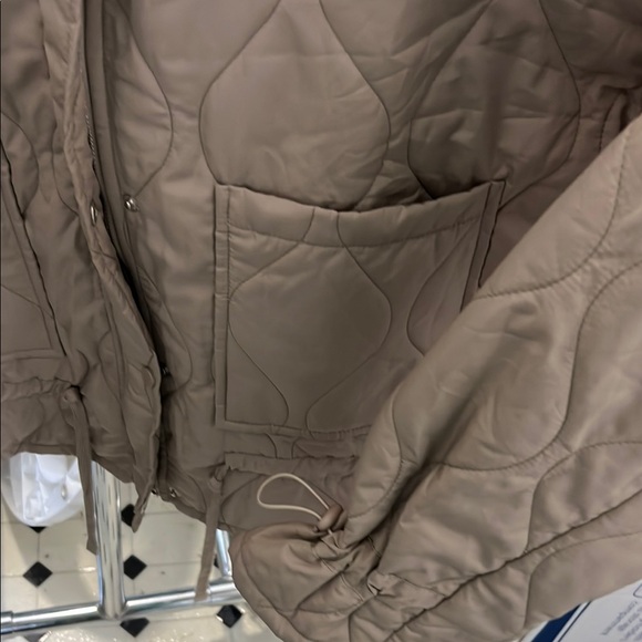 MINE Women's Quilted Jacket - Beige - Picture 3 of 4